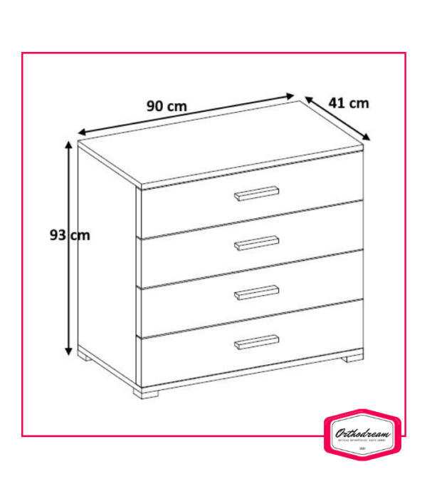 Chambre à Coucher Malek + Matelas et 2 Oreillers Gratuits – Image 5