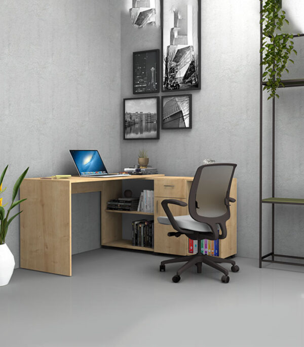 Bureau Angulaire Réversible Chic et Pratique - (A341) – Image 5