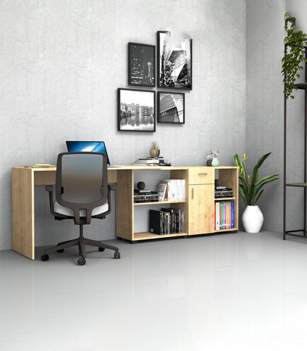 Bureau Angulaire Réversible Chic et Pratique - (A341) – Image 2