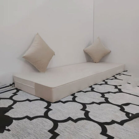 Matelas Mousse Avec 2 Coussins Beige