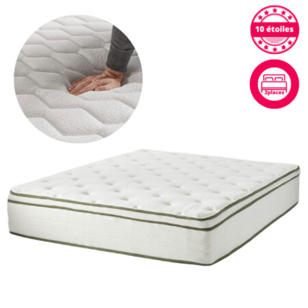 Matelas Royal Orthopédique Eurotop 2 Places 10 étoiles