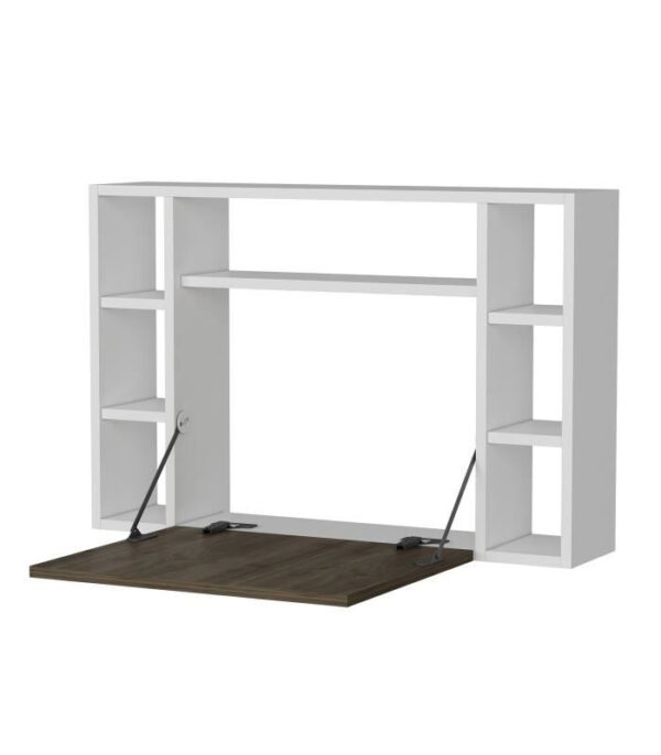 Bureau Mural Pliable Économiseur D’espace Mauve Clair - (A338M) – Image 3