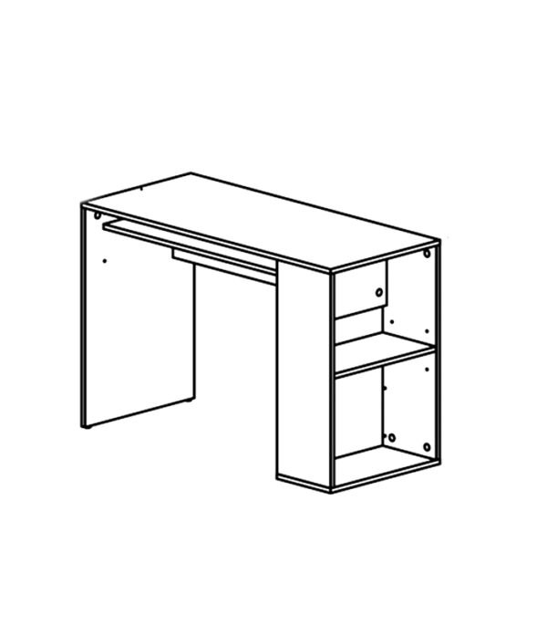 Bureau Latéral Mauve Clair - (A340M) – Image 2