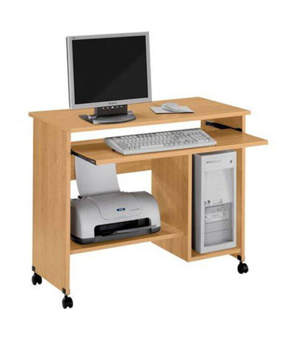 Bureau Informatique Mobile Avec Roulettes - (A342)