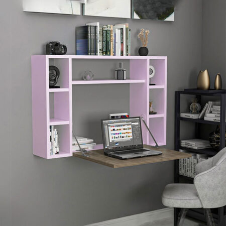 Bureau Mural Couleur mauve Clair