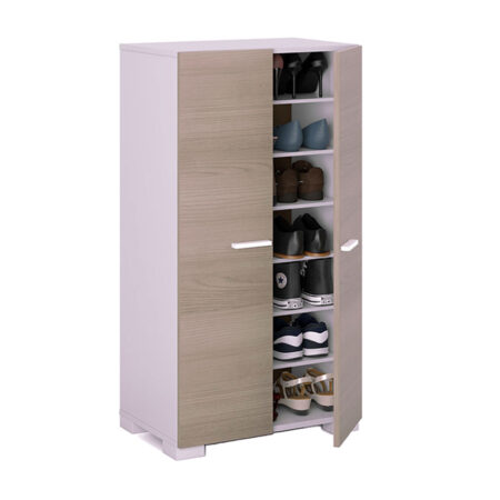 Porte Chaussures Double Porte Mauve Clair