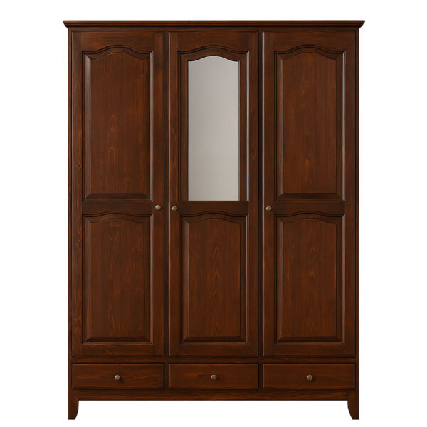 Garde-Robe 3 Portes En Bois Teinté