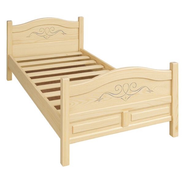 Lit En Bois Naturel
