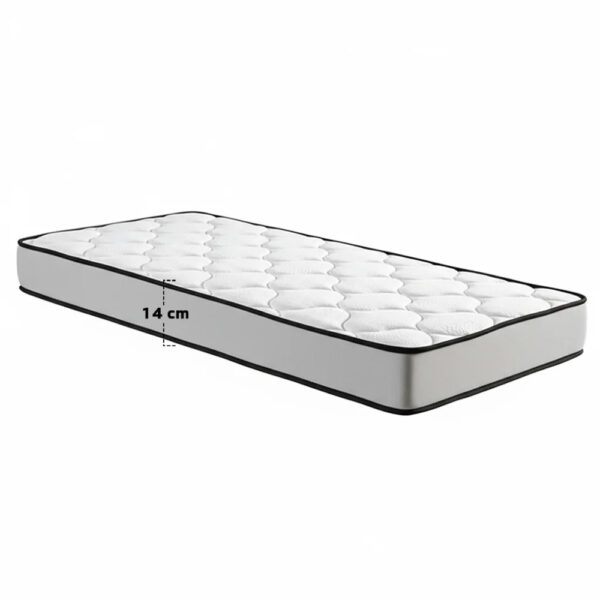 Matelas Mousse Matelassé 3 Étoiles 1 Place Hauteur 14 cm