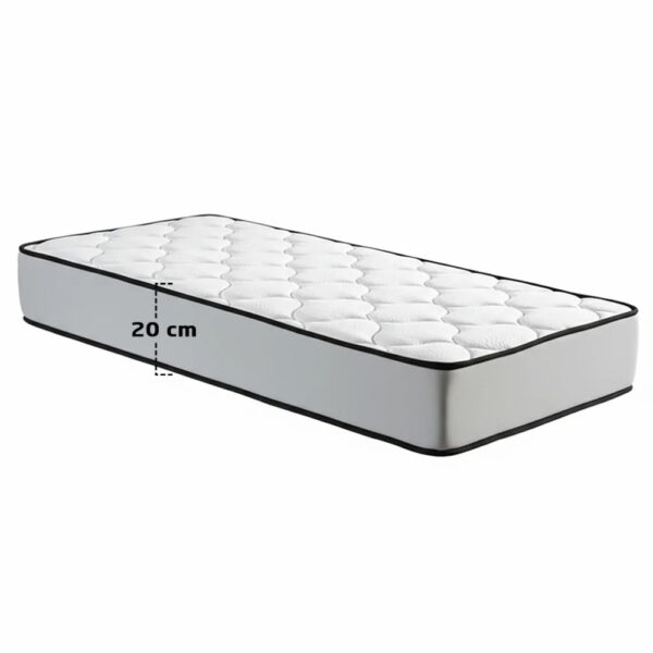 Matelas Mousse Matelassé 3 Étoiles 1 Place Hauteur 20 cm