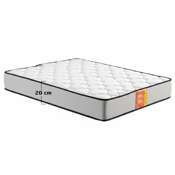 Matelas Mousse Matelassé 3 Étoiles 2 Places Hauteur 20 cm