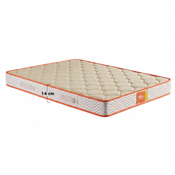 Matelas Mousse Matelassé 4 Étoiles 2 Places Hauteur 14 cm