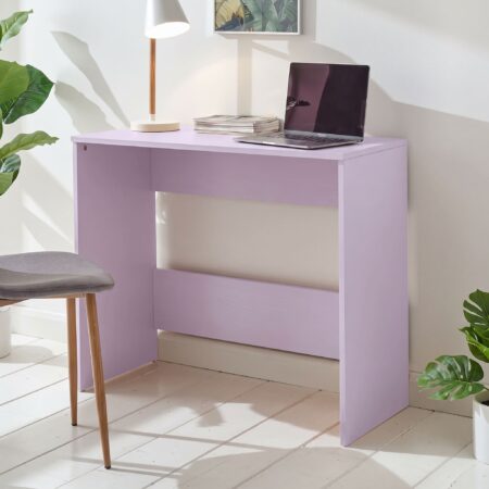 Bureau Basique Simple et Pratique Couleur Mauve Clair